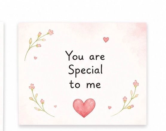 You are special to me card