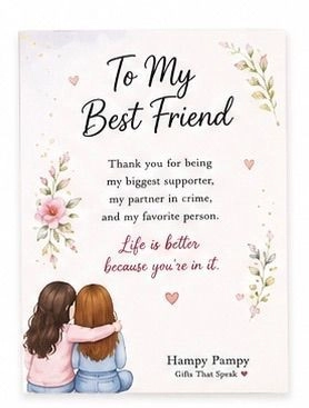To my best friend card