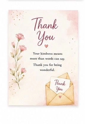 Thankyou card