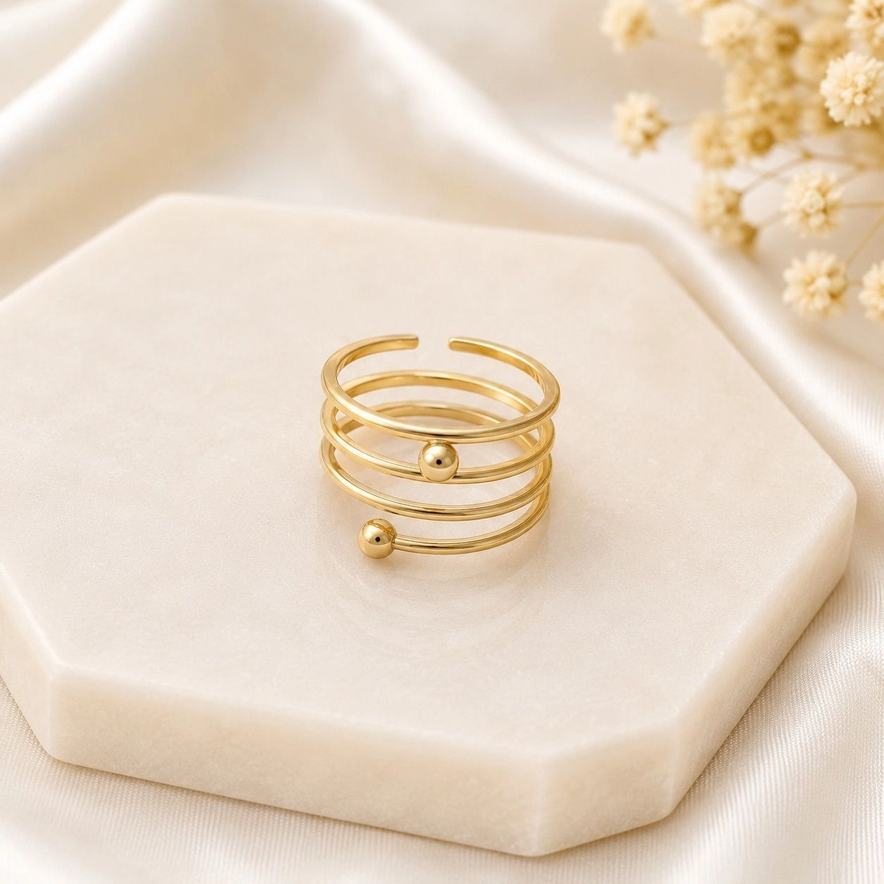 Aura coil ring