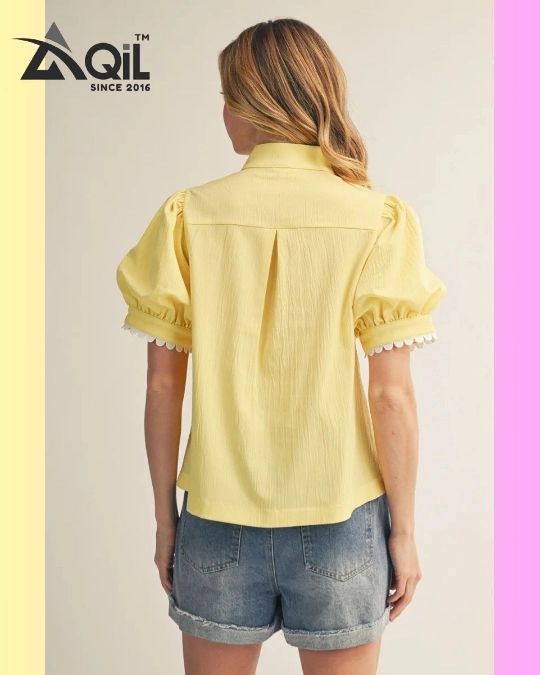 Aqil Cotton Casual Regular lace Top 2