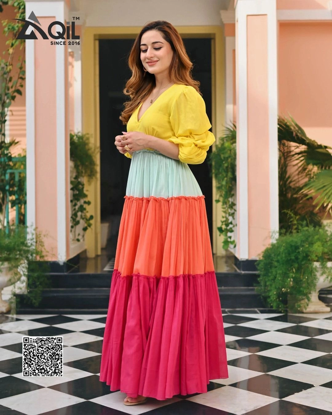 Devastri Women Fit and Flare multicolour Dress 2