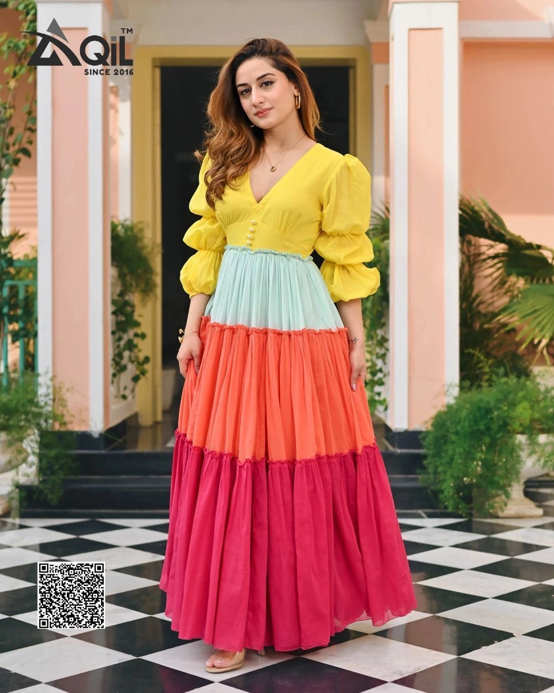 Devastri Women Fit and Flare multicolour Dress 3