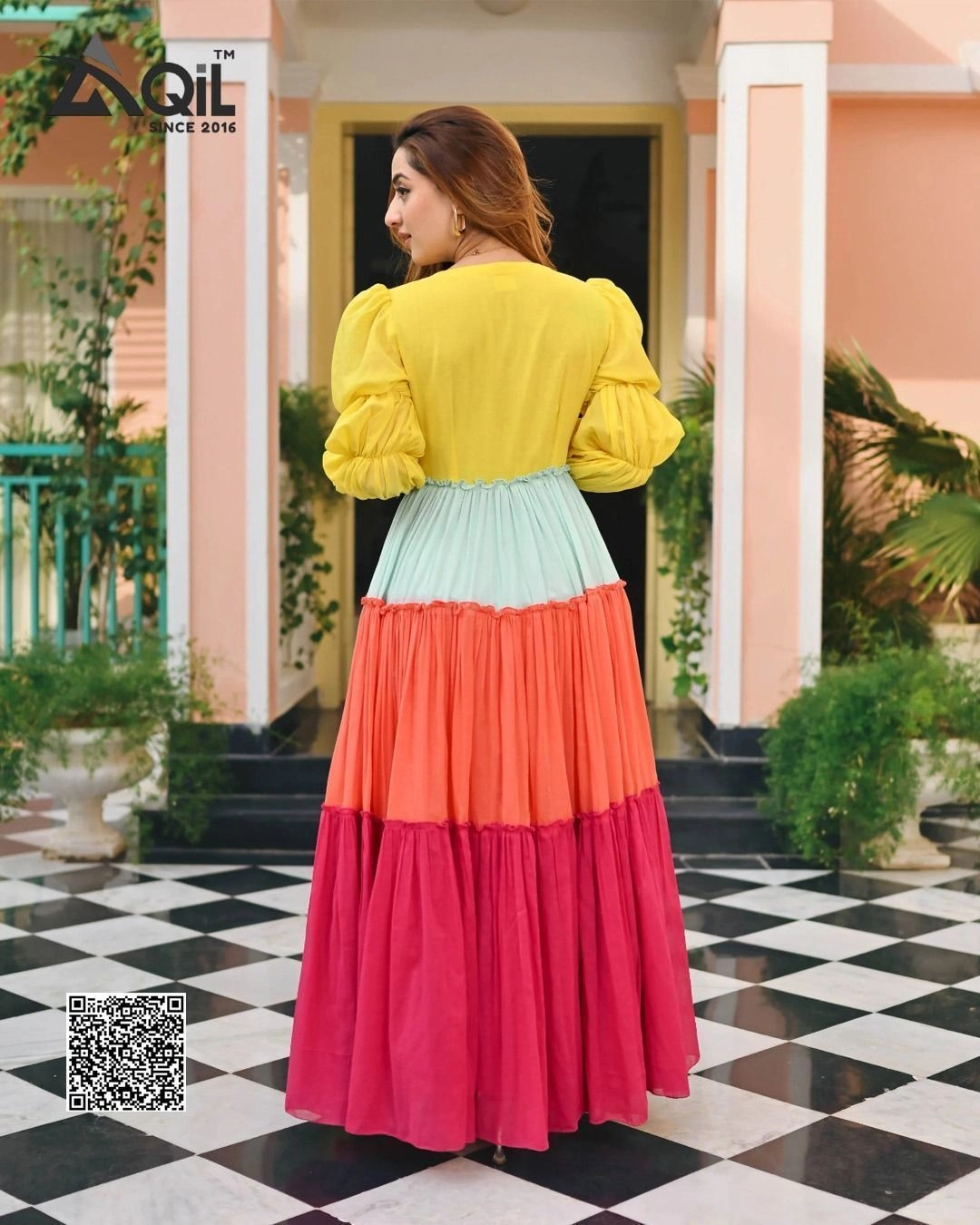 Devastri Women Fit and Flare multicolour Dress 4
