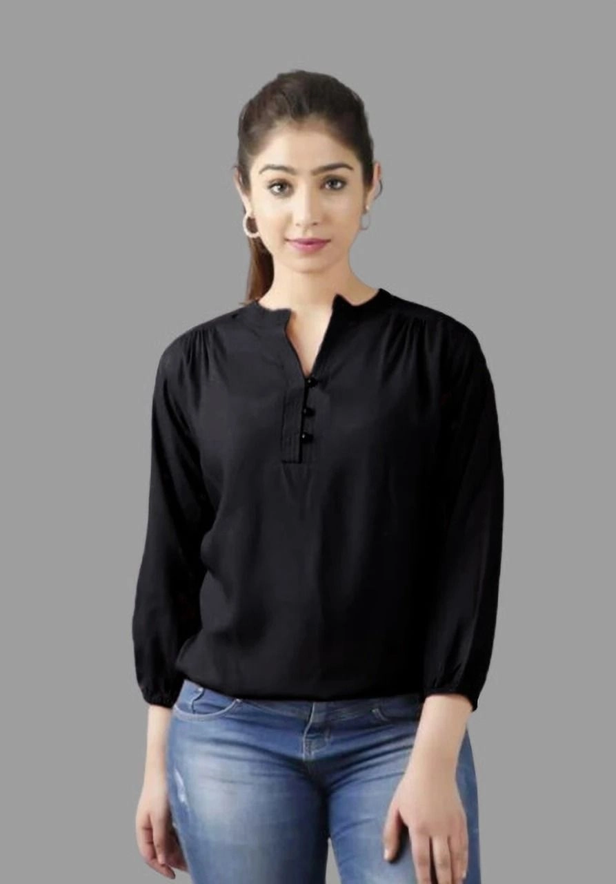 Aqil casual Regular Viscose Rayon Top 1