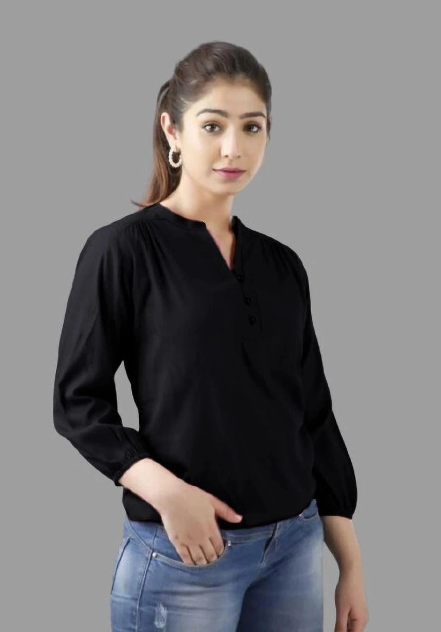 Aqil casual Regular Viscose Rayon Top 2