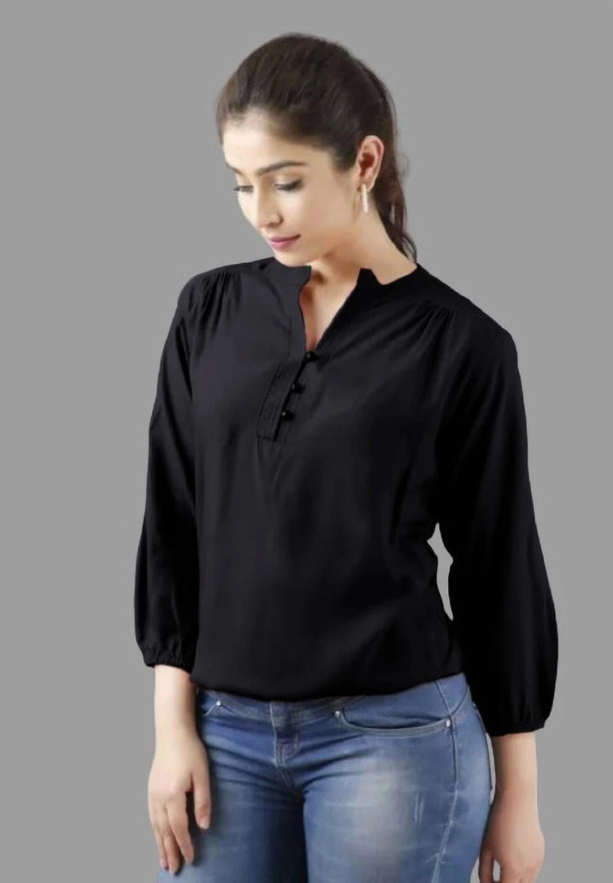 Aqil casual Regular Viscose Rayon Top 3
