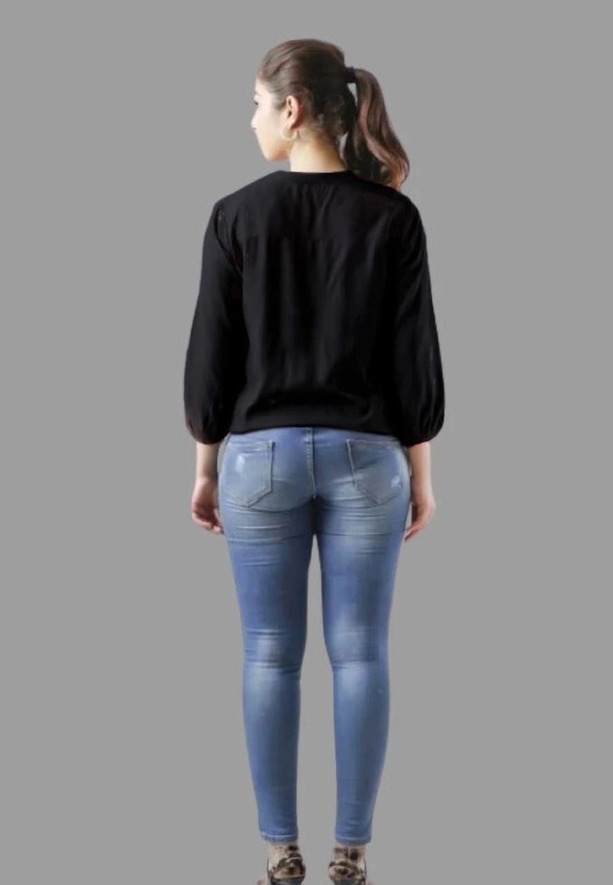 Aqil casual Regular Viscose Rayon Top 4