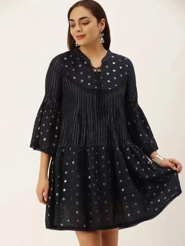 Aqil Cotton Casual Regular Dress 1