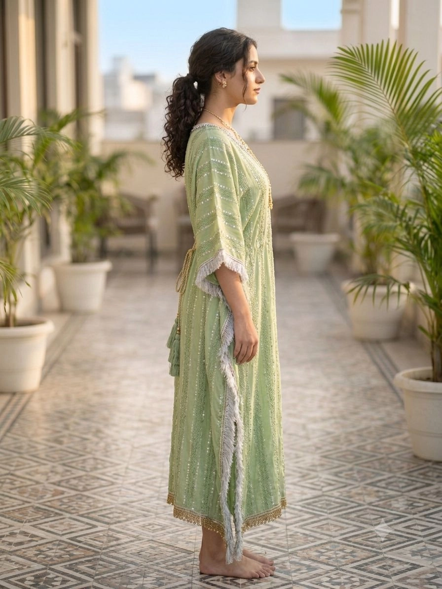 Aqil Stylish women's cotton Kaftan Dress 3