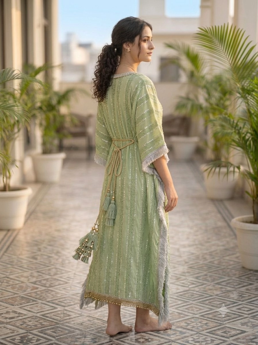 Aqil Stylish women's cotton Kaftan Dress 4
