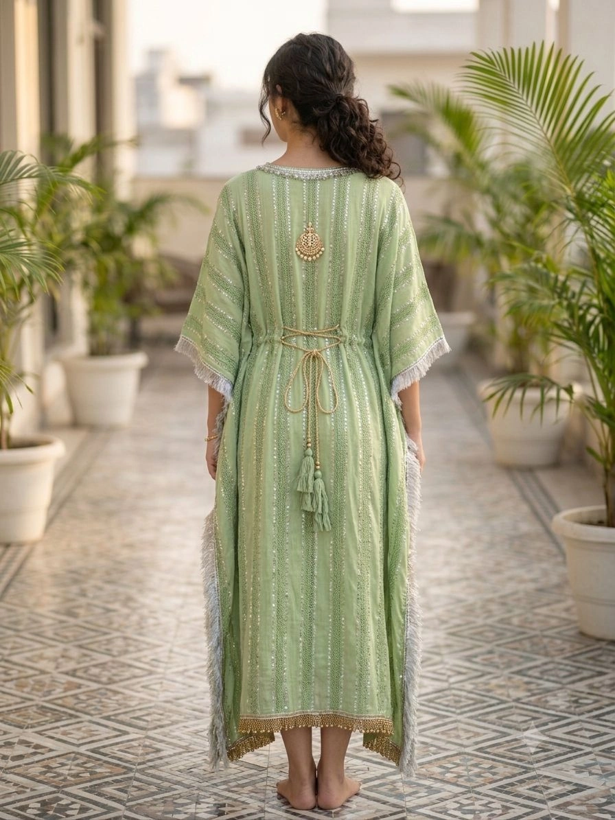 Aqil Stylish women's cotton Kaftan Dress 5