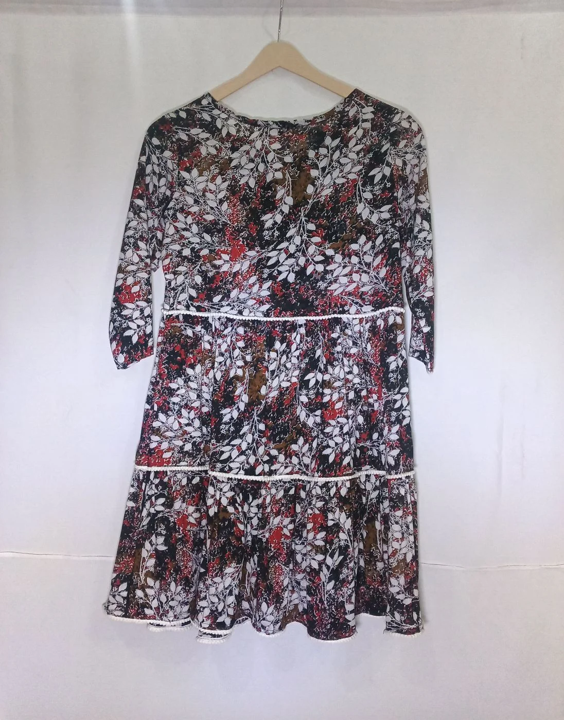 Aqil Elegant Floral Tiered Dress 2