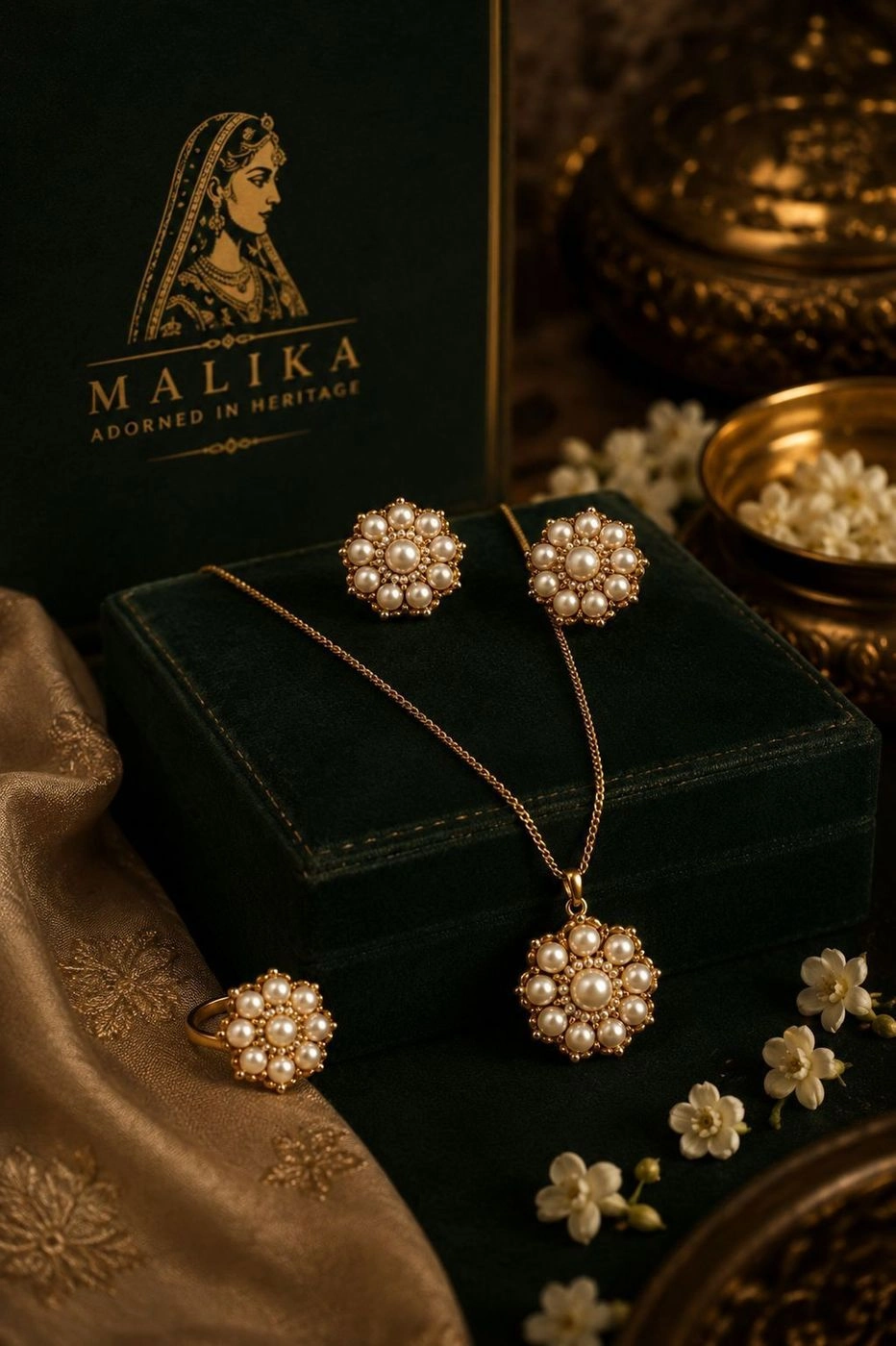 Gulnaar Pearl Set