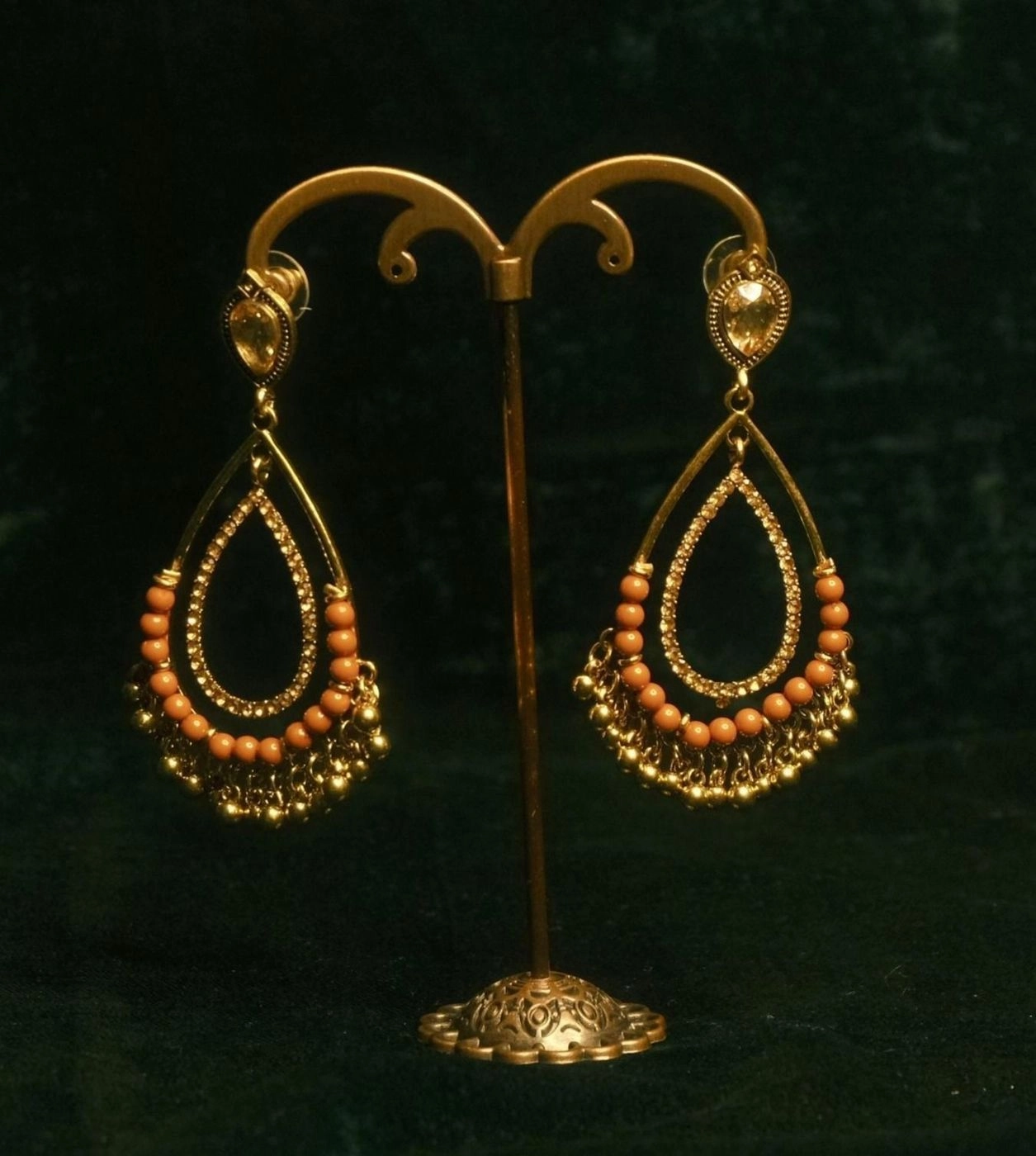 Brown Teardrop Earring