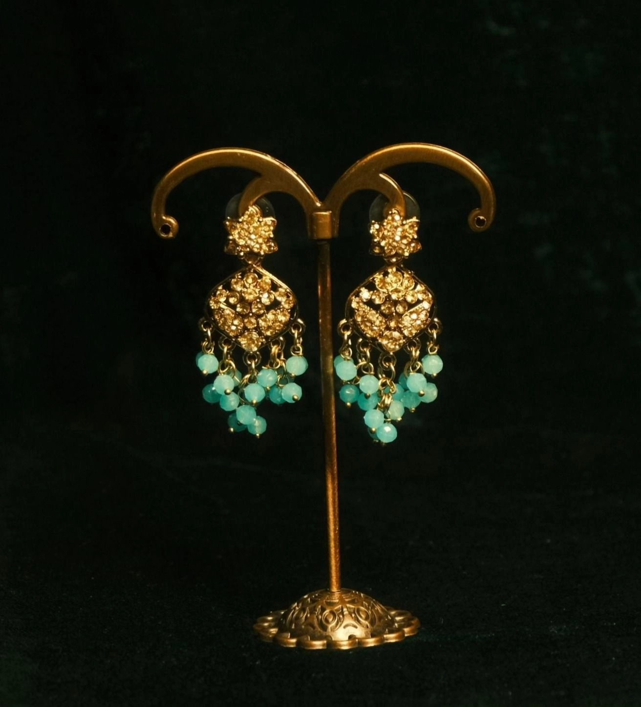 Turquoise Cascade Earrings