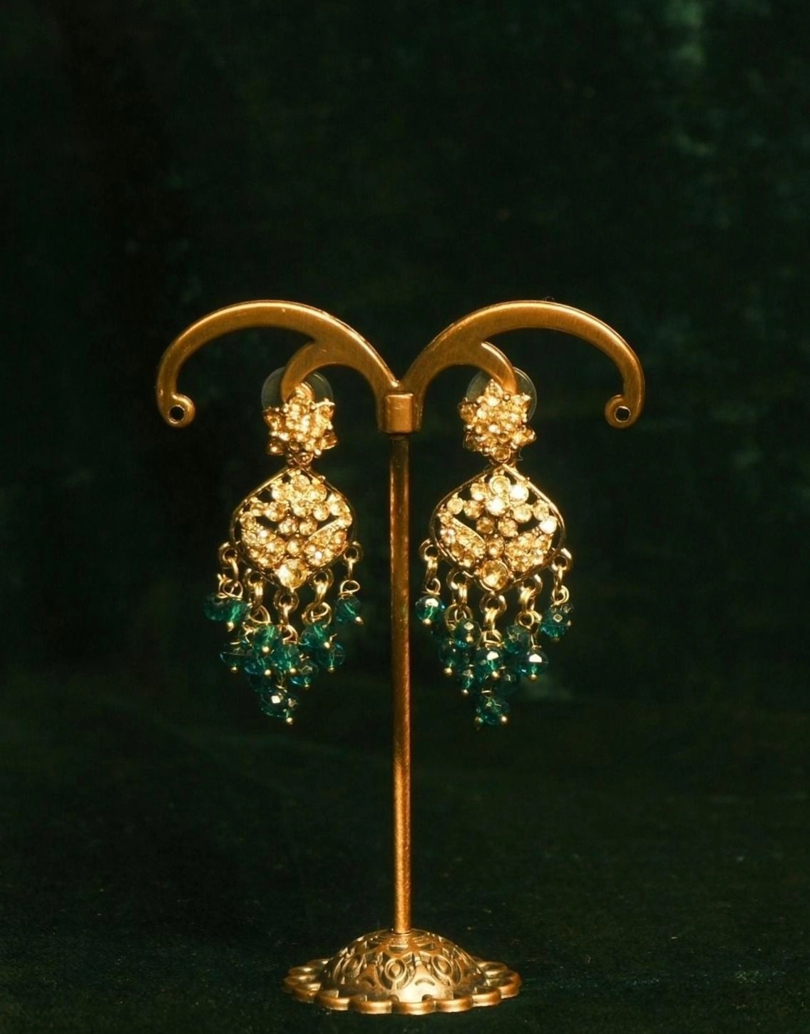 Emerald Cascade Earrings