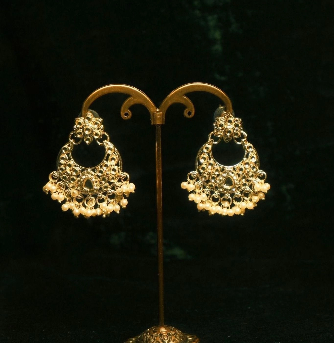 Ivory Pearl Chandbali