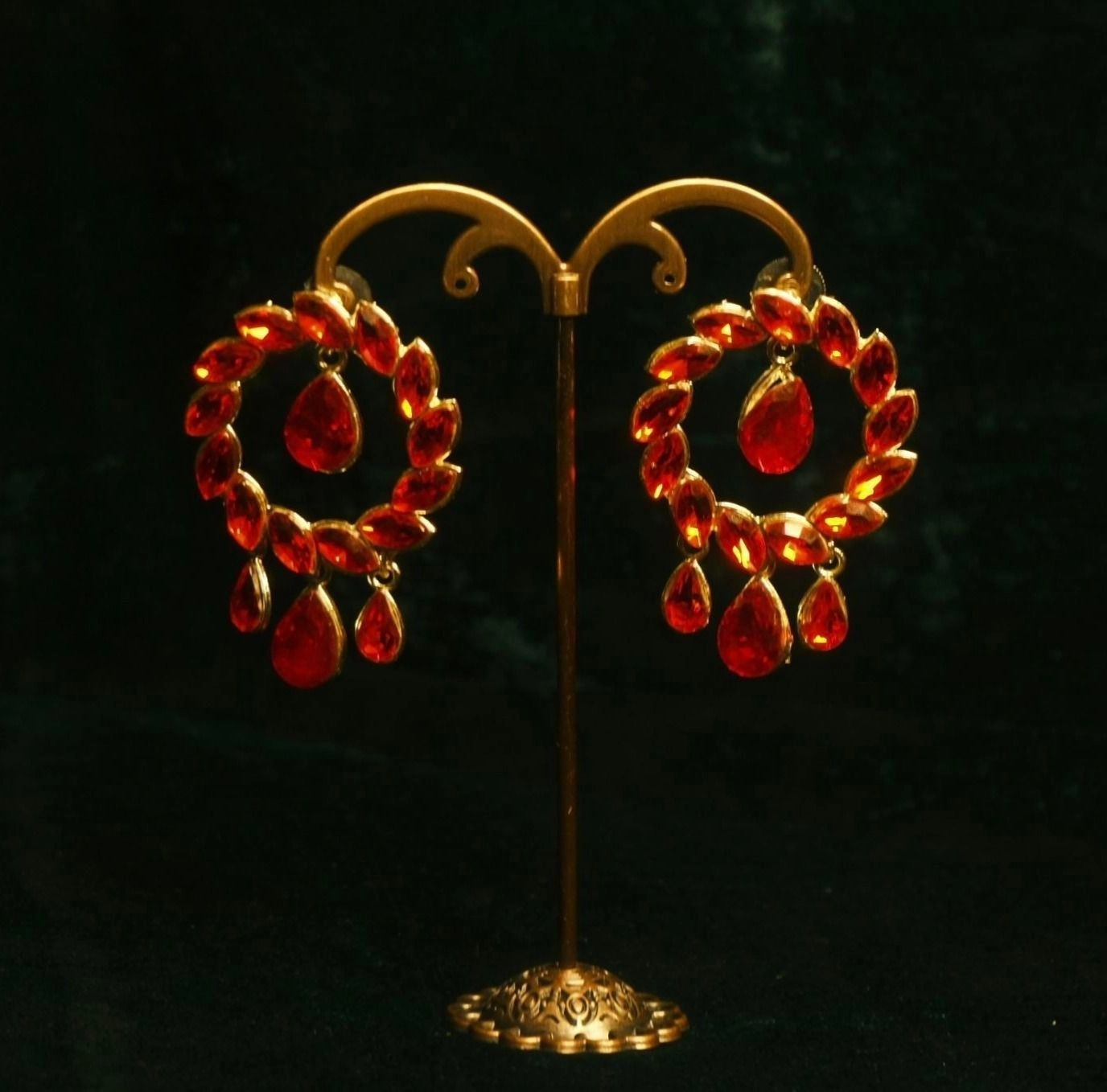 Ruby Garland Earrings