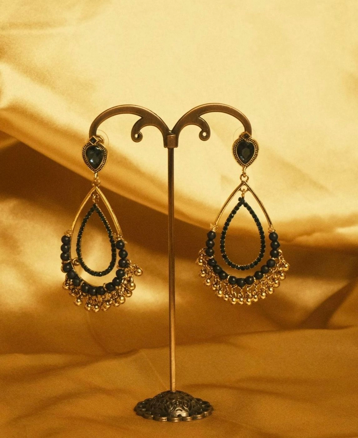 Blue Teardrop Earring 1