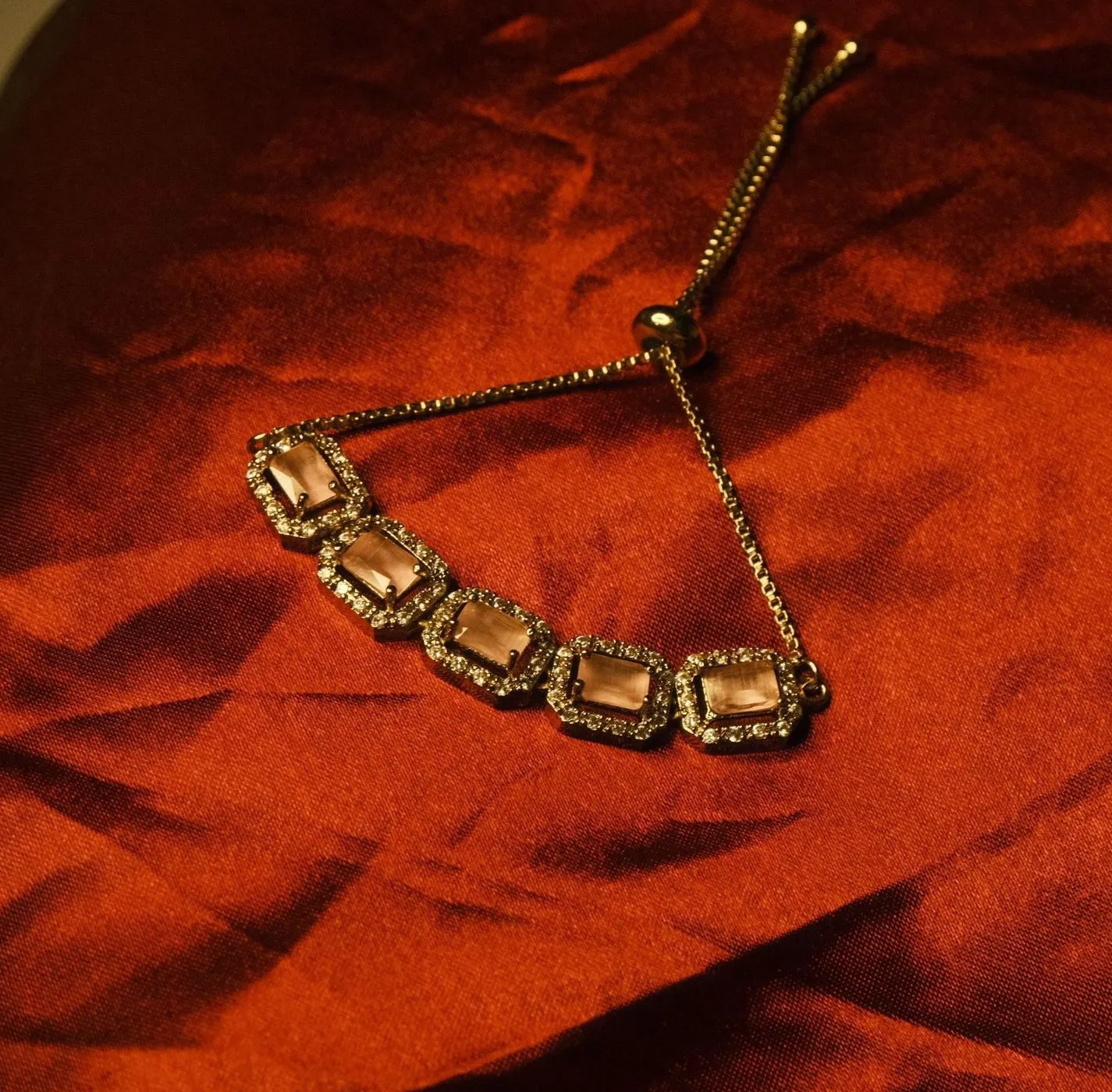 Pink Stone Bracelet 1