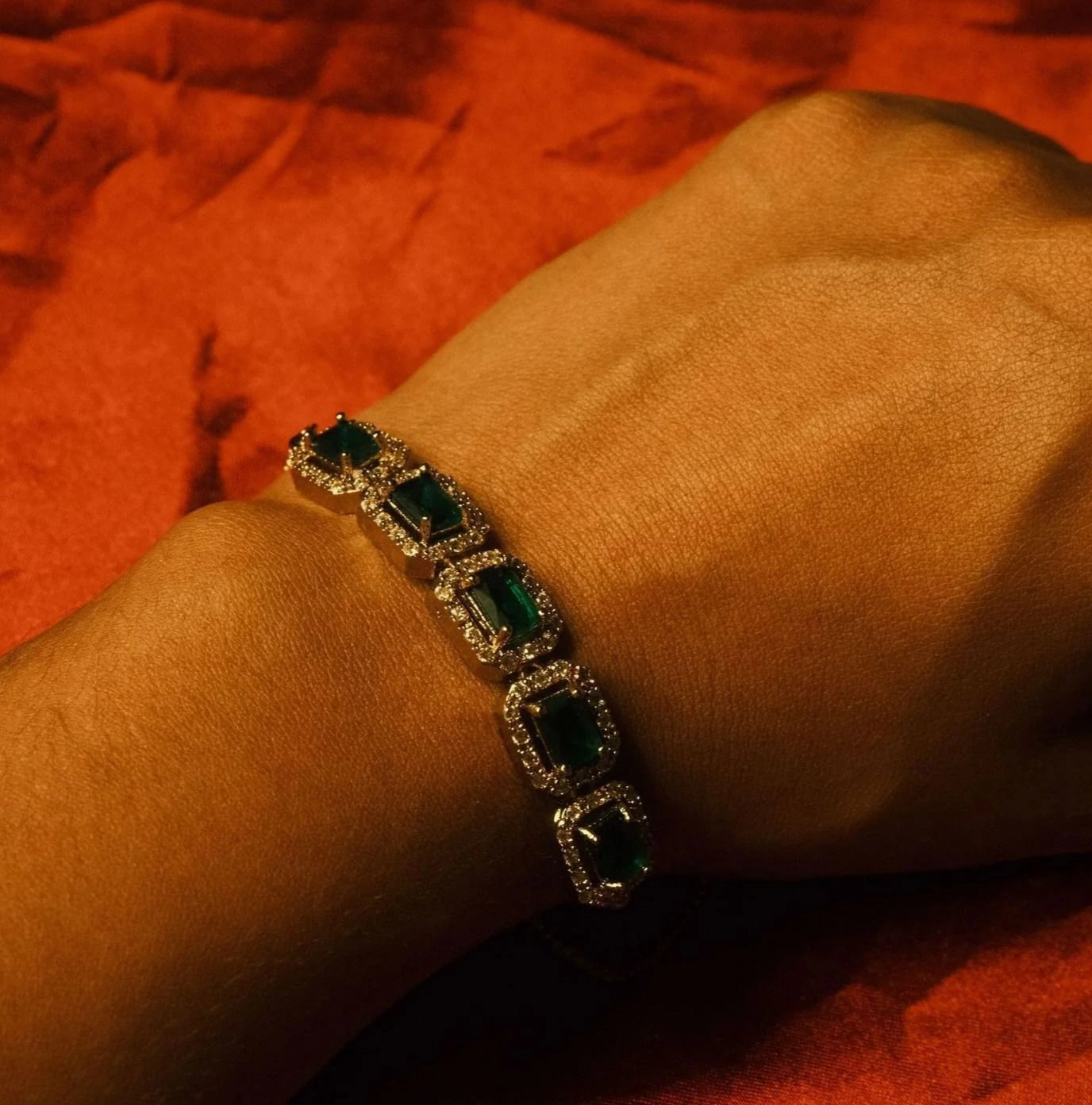 Emerald-tone Bracelet 3