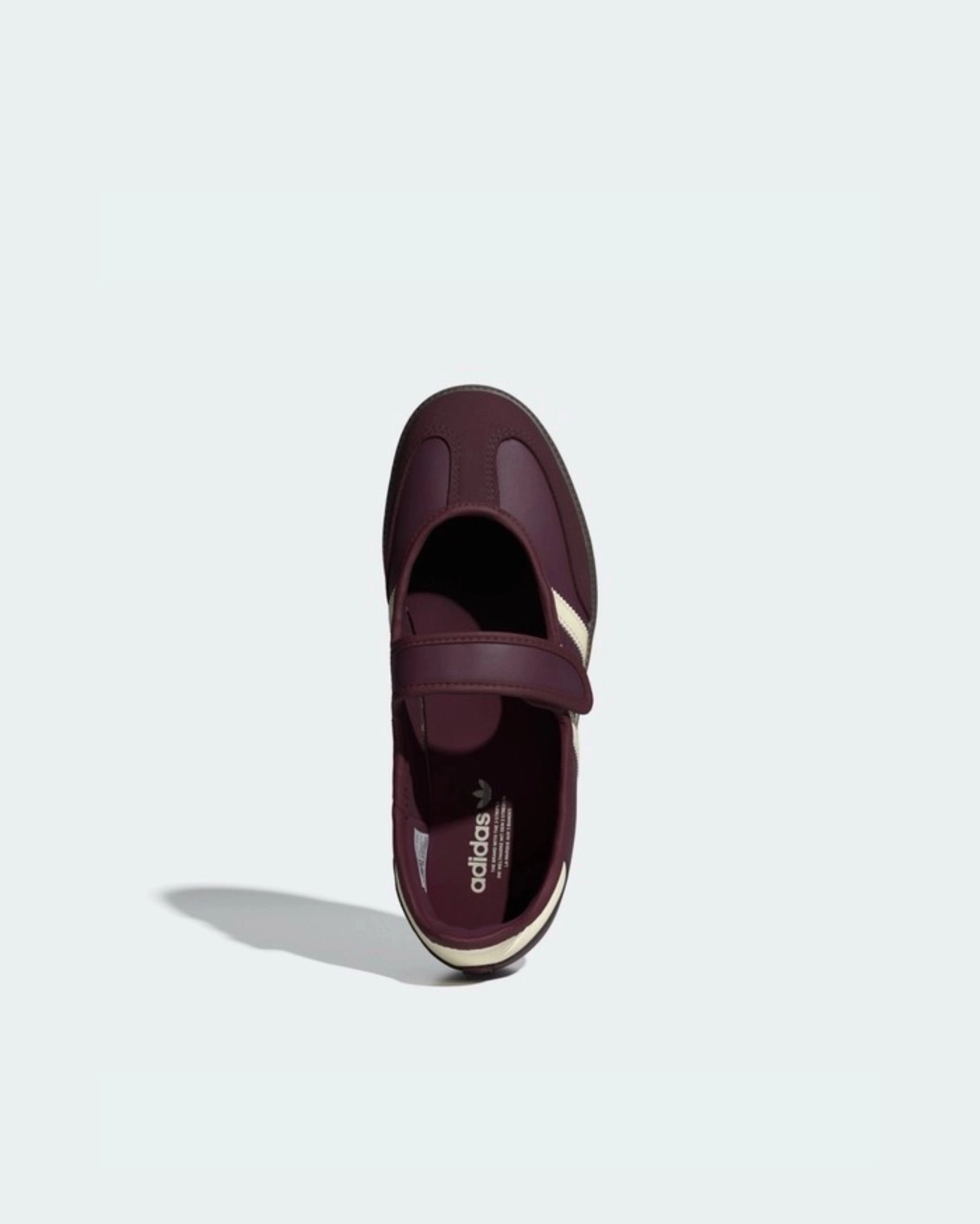 SAMBA JANE SHOES (MAROON/CREAM WHITE/GOLD METALLIC) 2
