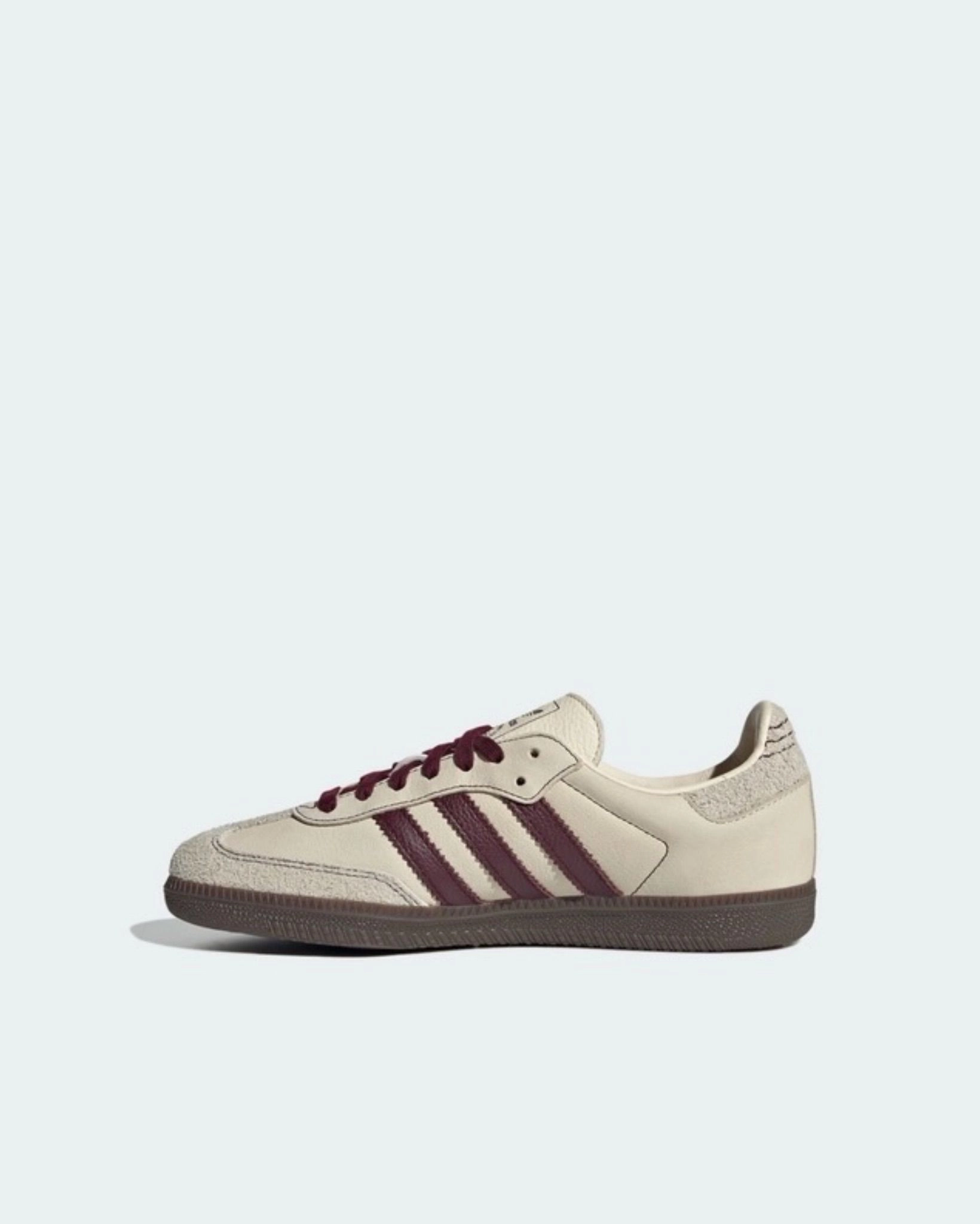 SAMBA OG SHOES (WONDER WHITE/MAROON/PUTTY GREY) 4