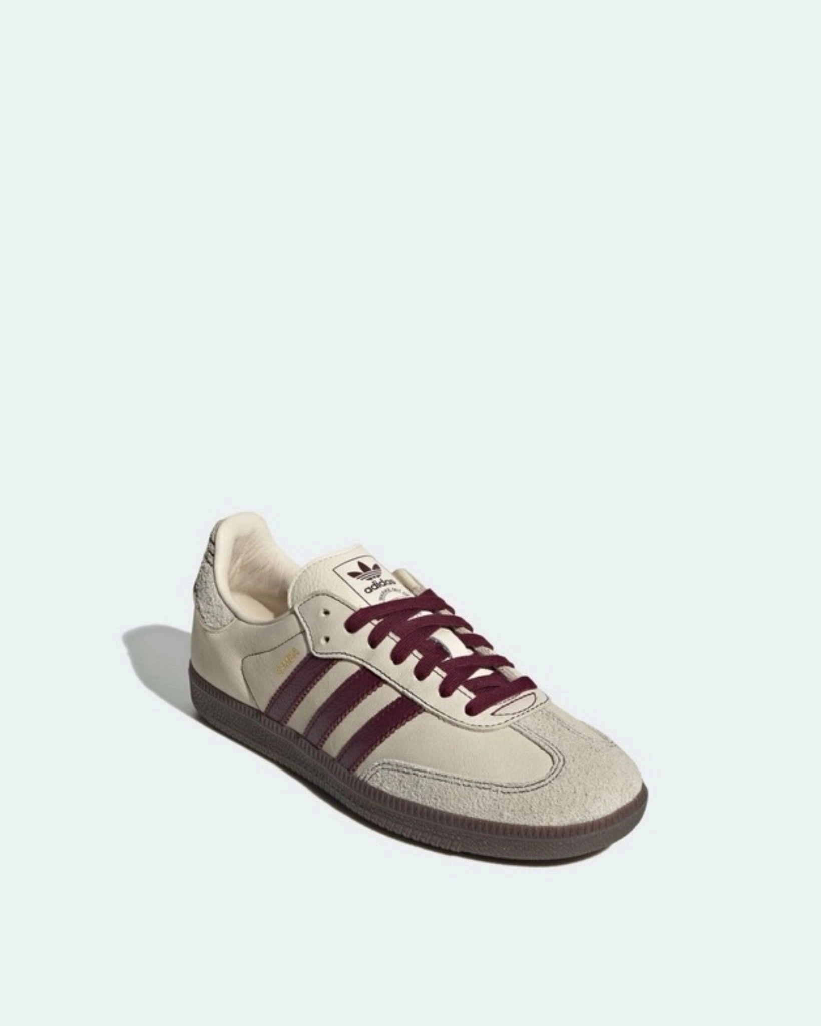 SAMBA OG SHOES (WONDER WHITE/MAROON/PUTTY GREY) 5