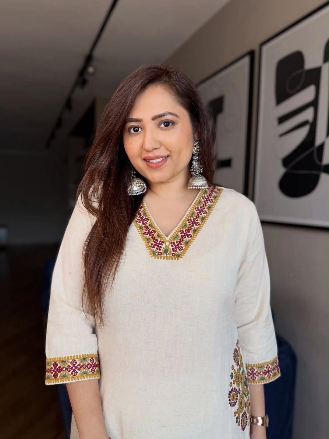 Khadi cotton Co-ord set 1