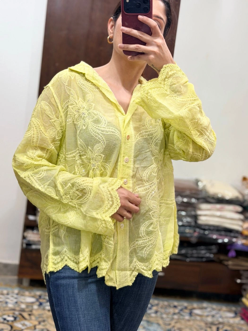 Premium Embroidered Boho Shirt 1