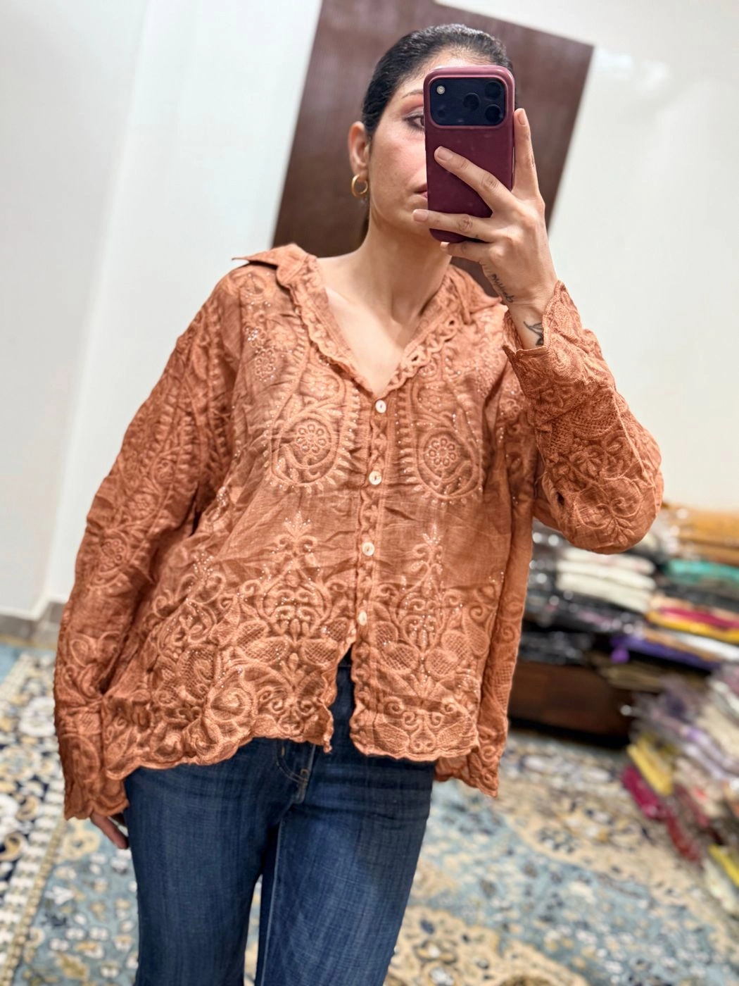 Premium Embroidered Boho Shirt 4
