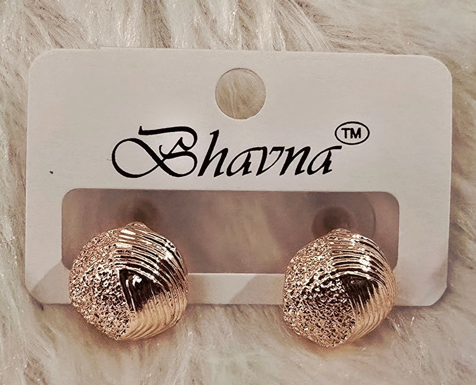 Textured Dome Stud Earrings