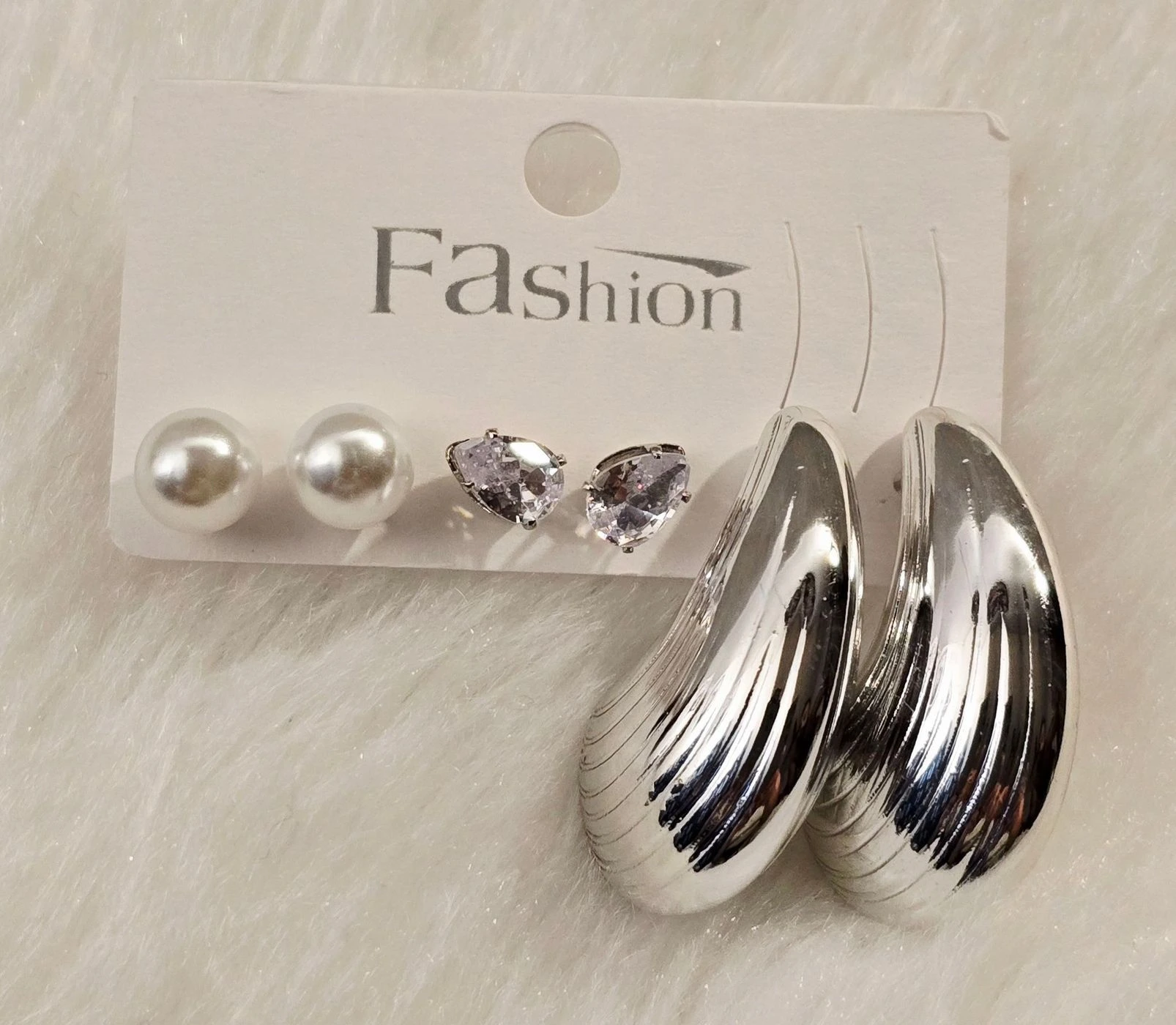 Silver-Toned Shell Combo