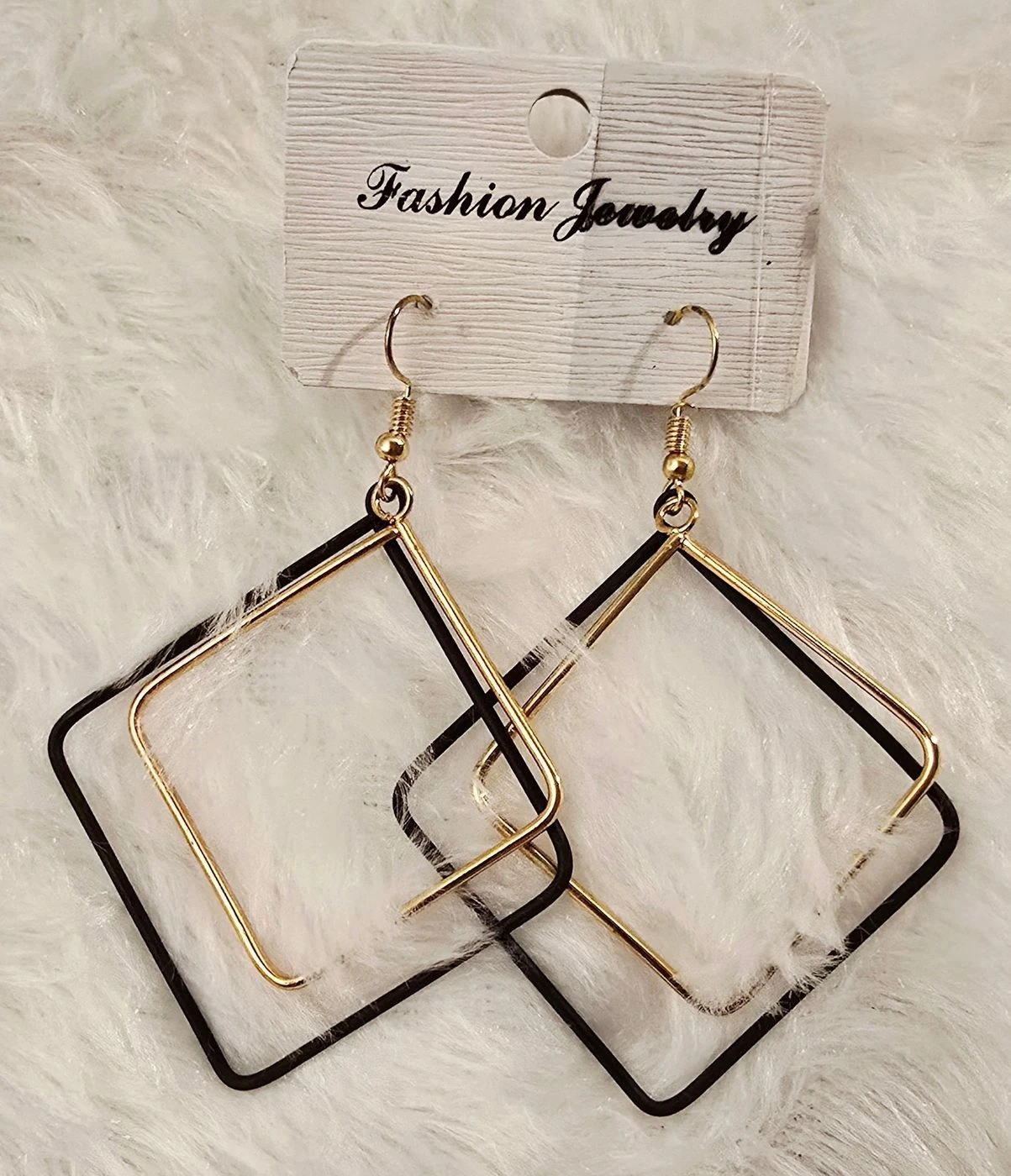 Double Triangle Drop Earring(M-Size)