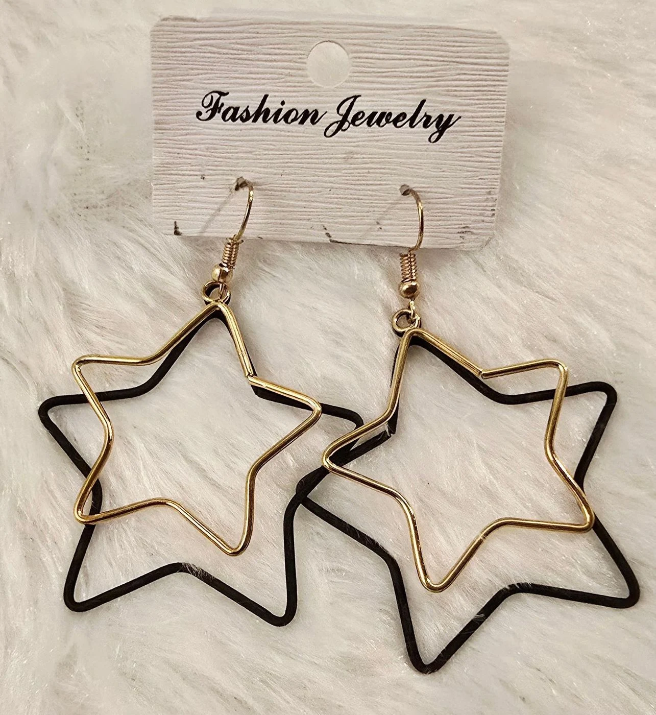 Double Star Drop Earring