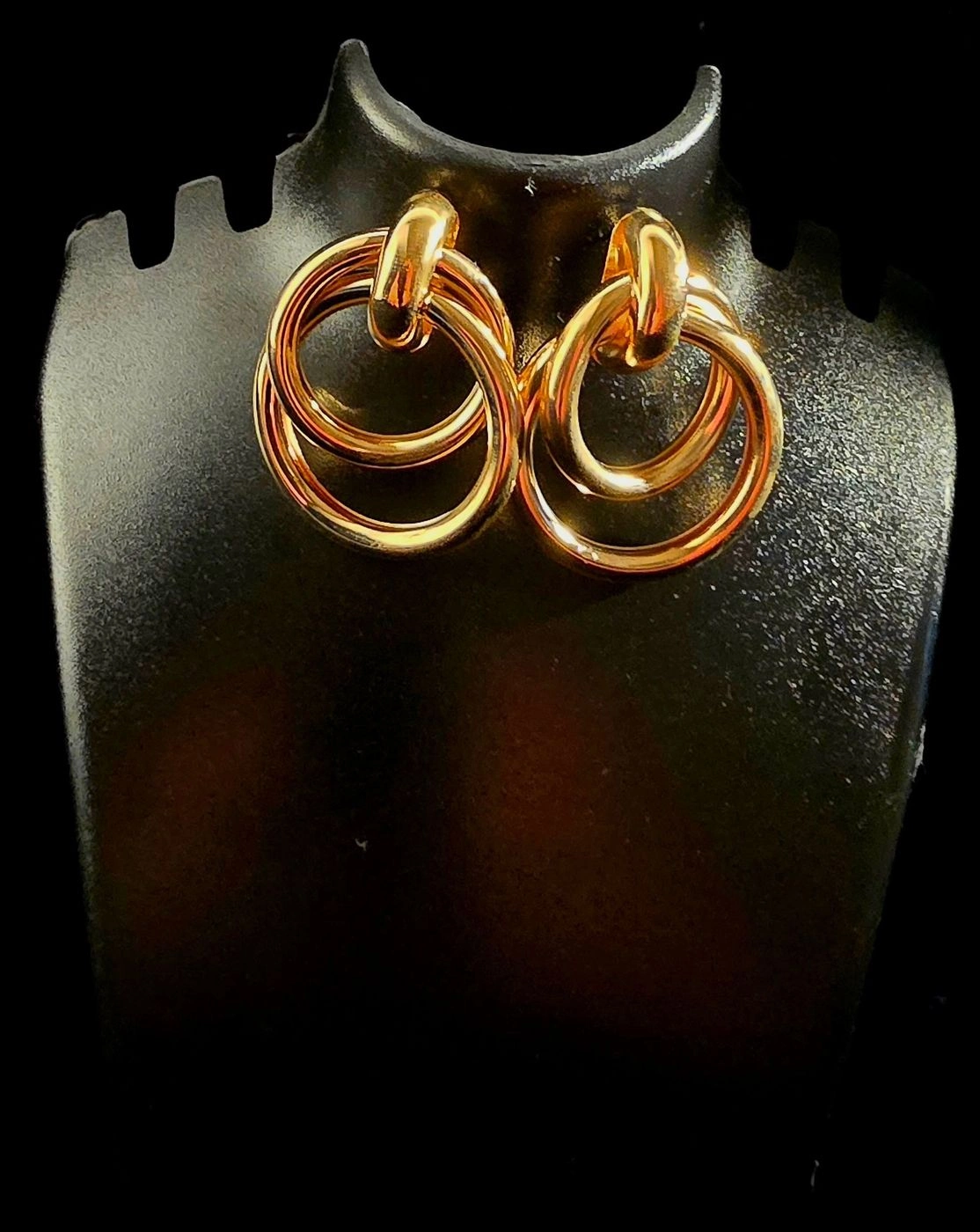 Plain Double-Ring Earrings