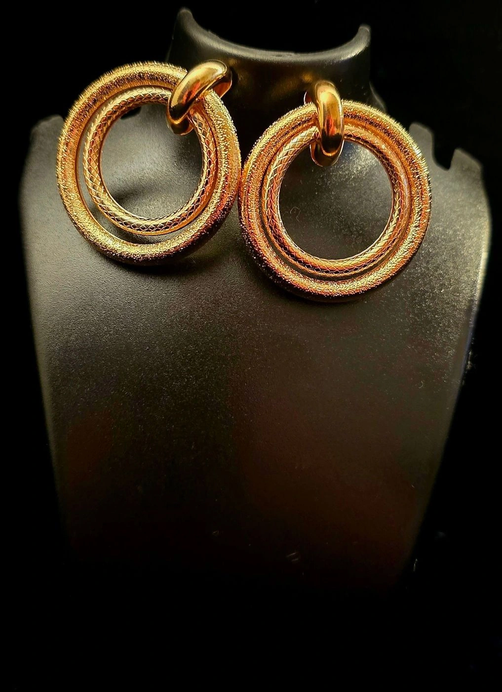 Designed Double-Ring Earring(L-Size)