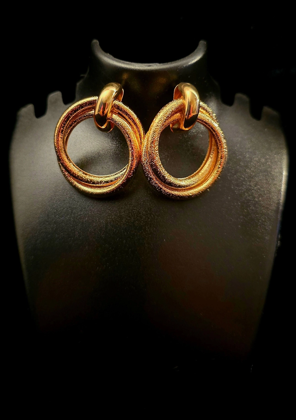 Designed Double-Ring Earring(M-Size)
