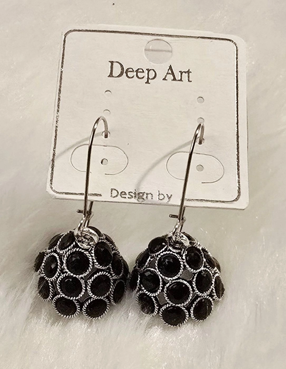 Oxidised Big Fish Hook Jhumkas