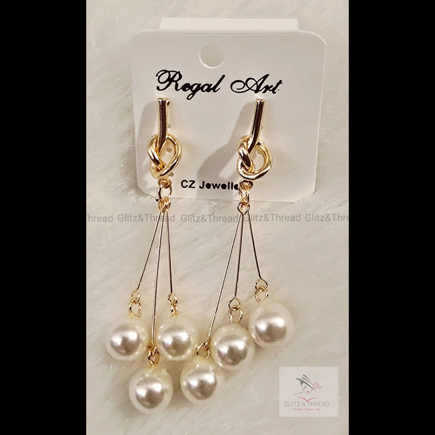 Multi-Strand Pearl Drop earrings