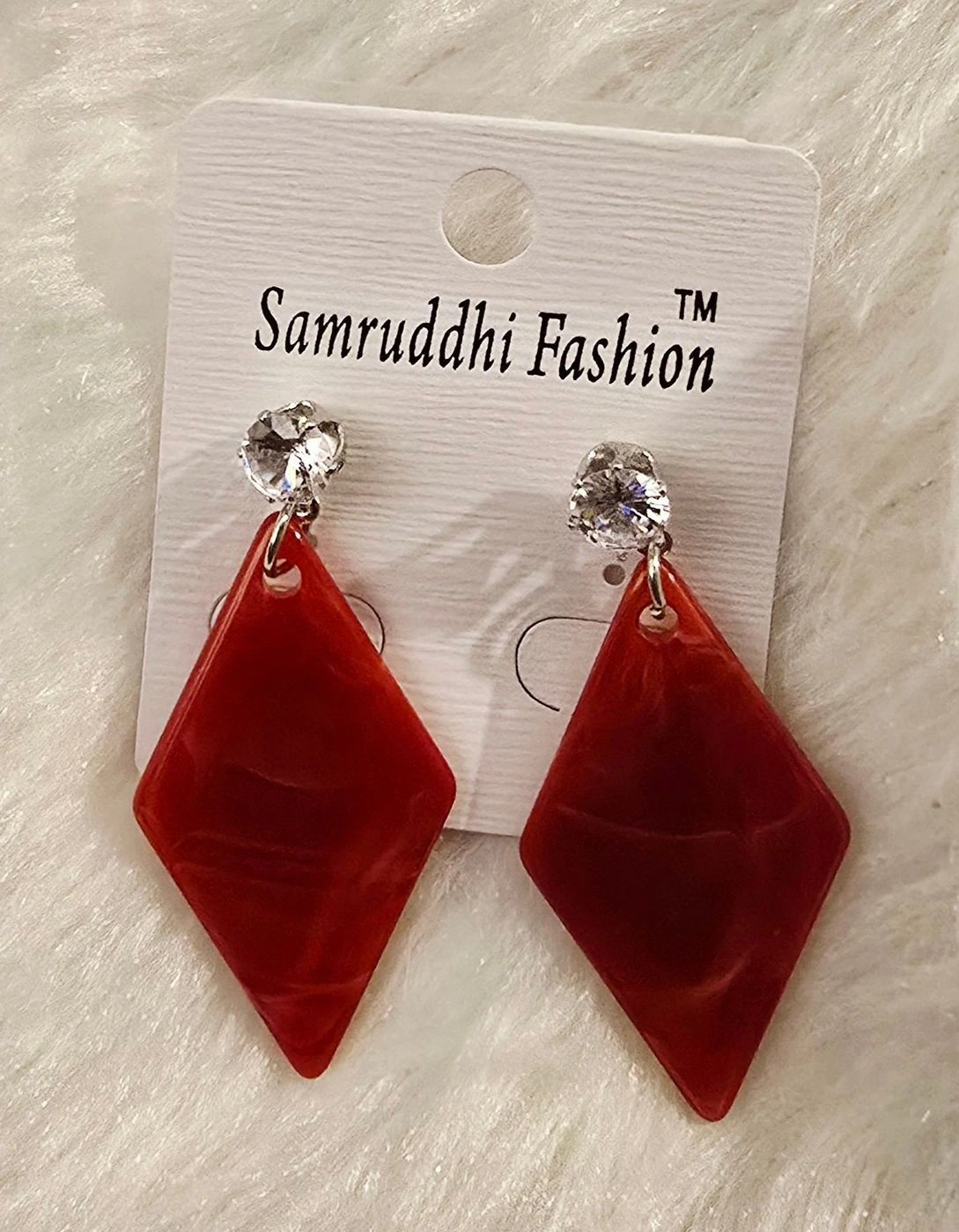 Red Geometric Diamond Shape 2