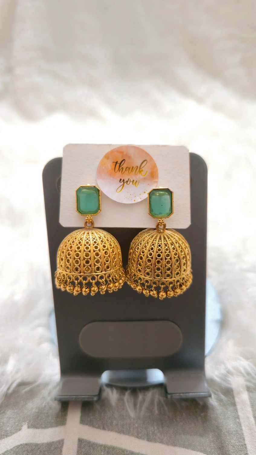 Mint Majesty Jhumka ✨