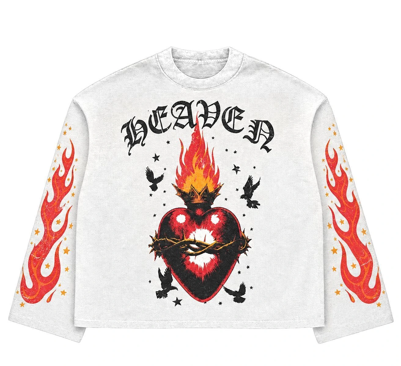 Sacred Heart Graphic Waffle Long-sleeve