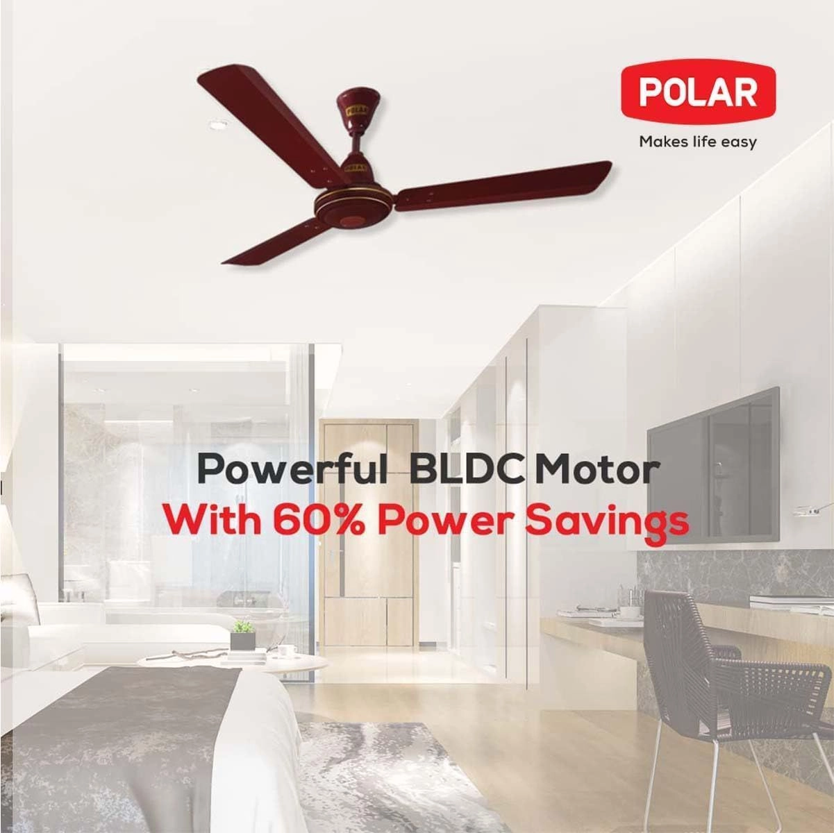 POLAR BLDC PS-32 1200 Mm Ceiling Fan 3