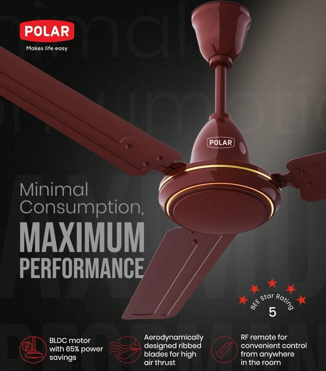 POLAR BLDC  Ceiling Fan Effico 1