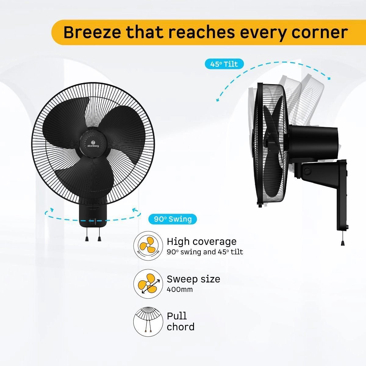 SilenceAire Hi-Speed Wall fan(BLDC) 5