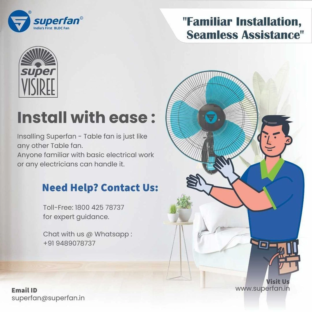 Super Visiree bldc wall fan 6