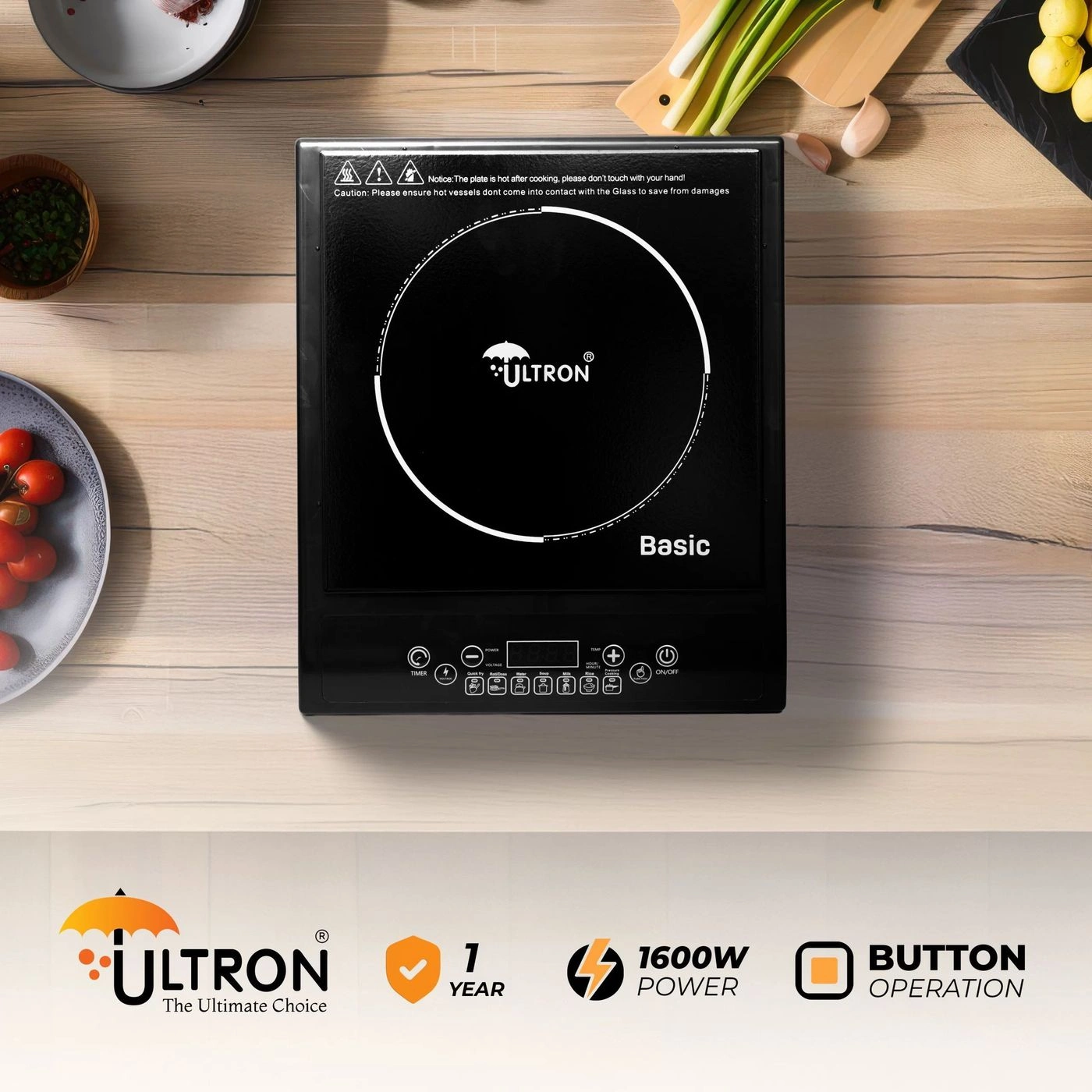 ULTRON INDUCTION STOVE – BASIC (BUTTON) 1