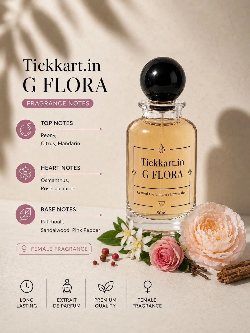 Tickkart.in G Flora (Extrait De Parfum)
